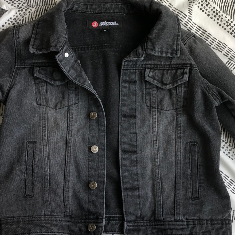 black denim jacket